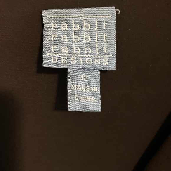 Rabbit Rabbit Design Brown All Occasion Umpire  Waist VNeck Swing Skirt Dress 12 - Picture 9 of 11